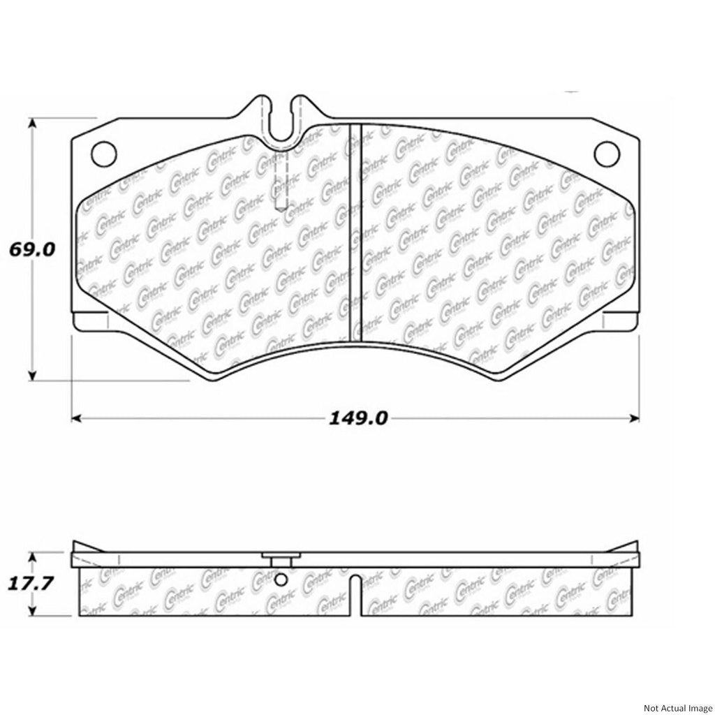 Centric Front Disc Brake Pad for G550, G65 AMG, G500, G55 AMG (104.09270)
