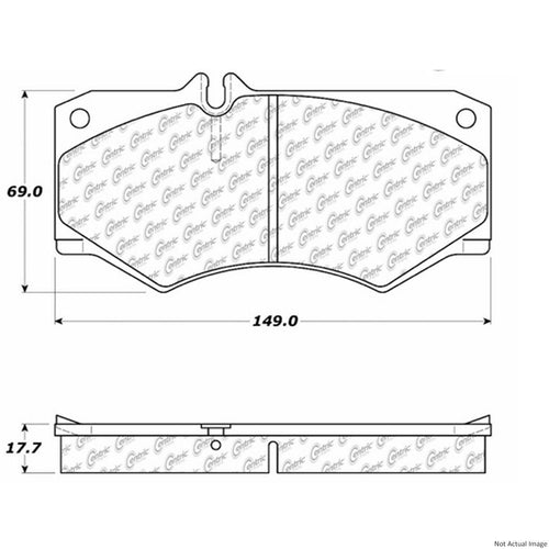 Centric Front Disc Brake Pad for G550, G65 AMG, G500, G55 AMG (104.09270)