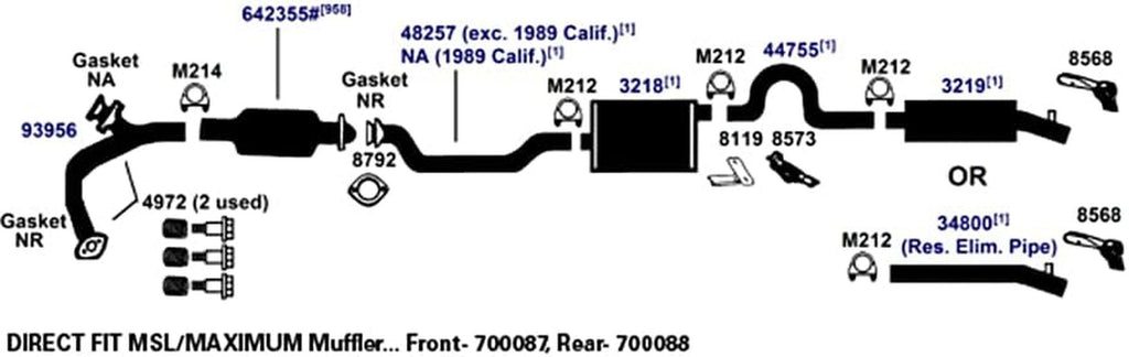 4972 Exhaust Bolt/Spring
