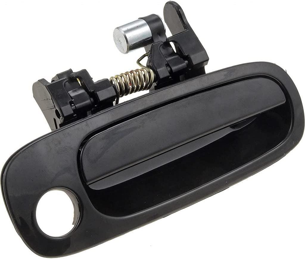 for Toyota Corolla 1998 1999 2000 2001 2002 Passenger Side Front | Black | Plastic | Replacement for 69210-02030, 69210-02040-C0