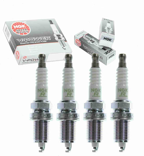 4 Pc NGK V-Power Spark Plugs Compatible with Chevrolet Aveo 1.6L L4 2009-2011