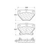Centric Rear Disc Brake Pad for Matrix, Vibe, Corolla, Celica (105.08230)