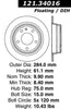 Centric Rear Disc Brake Rotor for BMW (121.34016)