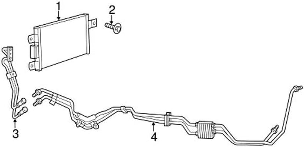 6814 3893AA, Auto Trans Oil Cooler Hose