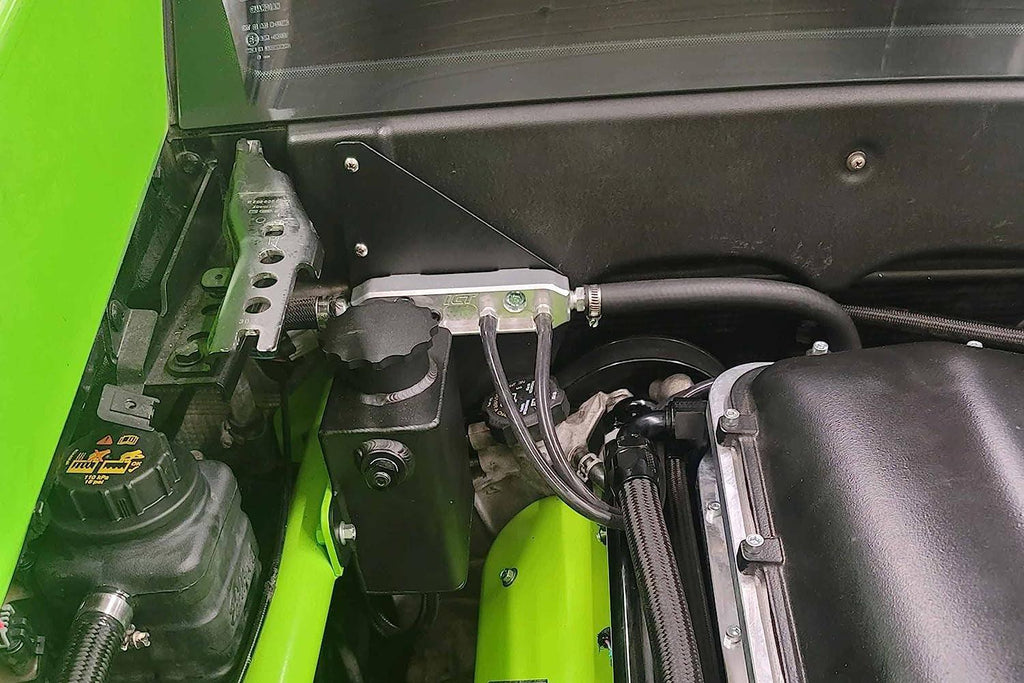 Aluminum 6-Port Vacuum Boost Distribution Block Intake Turbo Air Feed Junction Manifold Made in America 551855-VB001