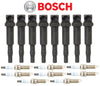 OEM Ignition Coil + Spark Plug Double Platinum 8Sets Bosch for BMW V8 5 7 X5 X6