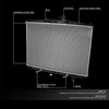 OEM-RA-13450 OE Style Bolt-On Aluminum Core Cooling Radiator Compatible with 2014-2018 Highlander 2.7L 3.5L, 20-11/16" W X 29-7/16" H X 5/8" D, 1-3/8" Inlet / 1-3/8" Outlet