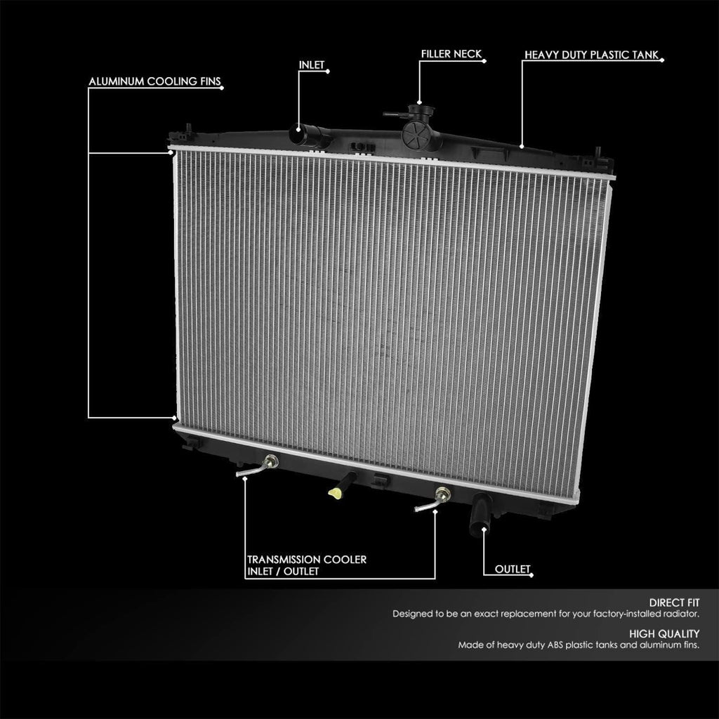 OEM-RA-13450 OE Style Bolt-On Aluminum Core Cooling Radiator Compatible with 2014-2018 Highlander 2.7L 3.5L, 20-11/16" W X 29-7/16" H X 5/8" D, 1-3/8" Inlet / 1-3/8" Outlet