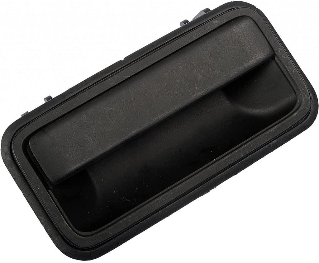 for GMC C3500/K3500 1992 93 94 95 96 97 1998 Exterior Door Handle Driver Side | Rear | Textured Black | Plastic | Replacement for 15968161
