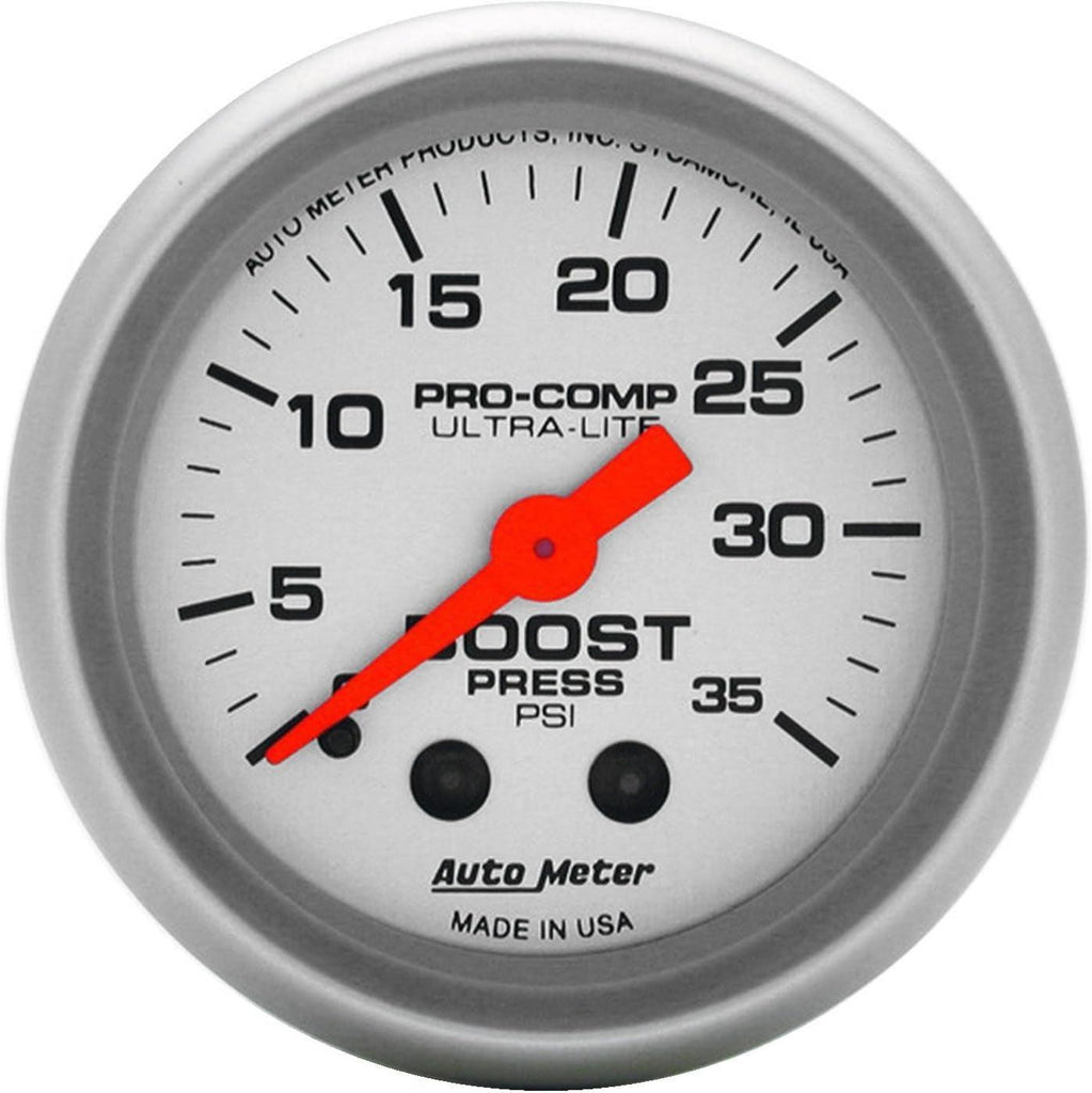 4304 Ultra-Lite Mechanical Boost Gauge Regular, 2.3125 In.