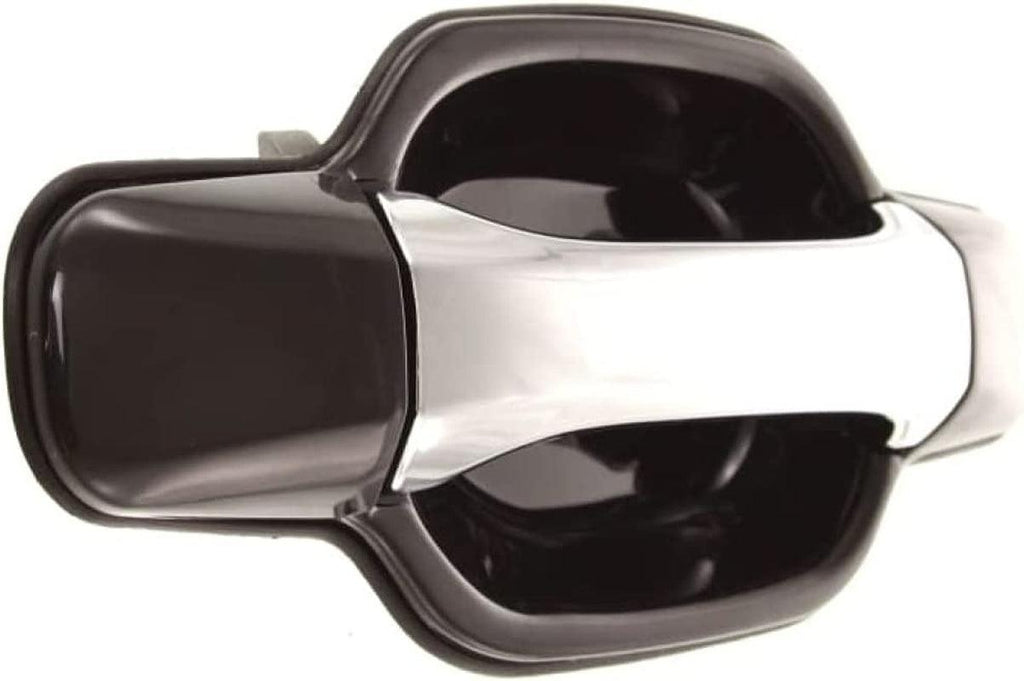 For Chevy Colorado Exterior Door Handle Rear Passenger Side Smooth Black Bezel with Chrome Lever 2004-2012| Trim: LS/LT/WT