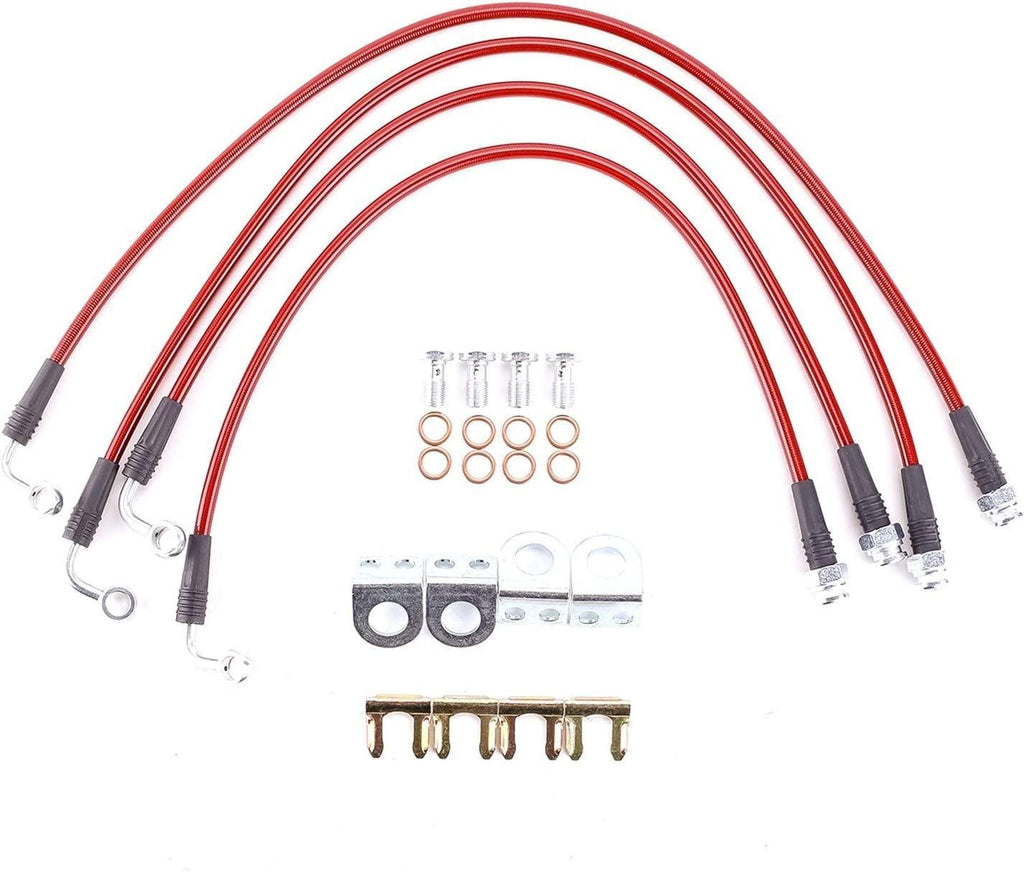 BH00139 Stainless Steel Front and Rear Brake Hose Kit