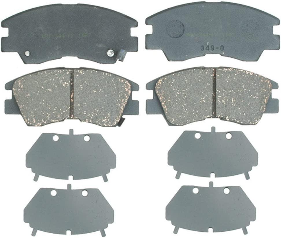 Element3 Replacement Front Ceramic Disc Brake Pad Set for Select Dodge Raider/Ram 50, Mitsubishi Mighty Max/Montero/Van Model Years (PGD349C)