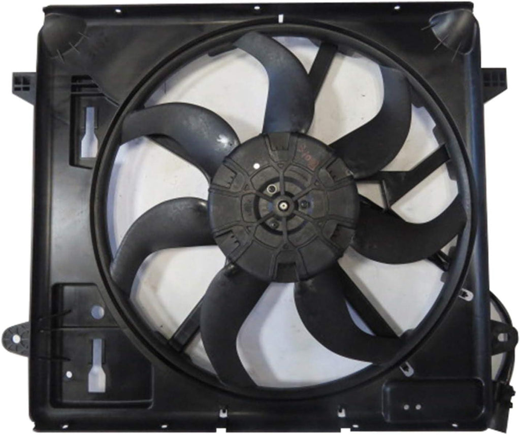 624080 Cooling Fan Assembly Compatible with 2012-2018 Jeep Wrangler, Black