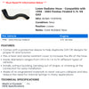 Lower Radiator Hose - Compatible with 1998 - 2002 Pontiac Firebird 5.7L V8 GAS 1999 2000 2001