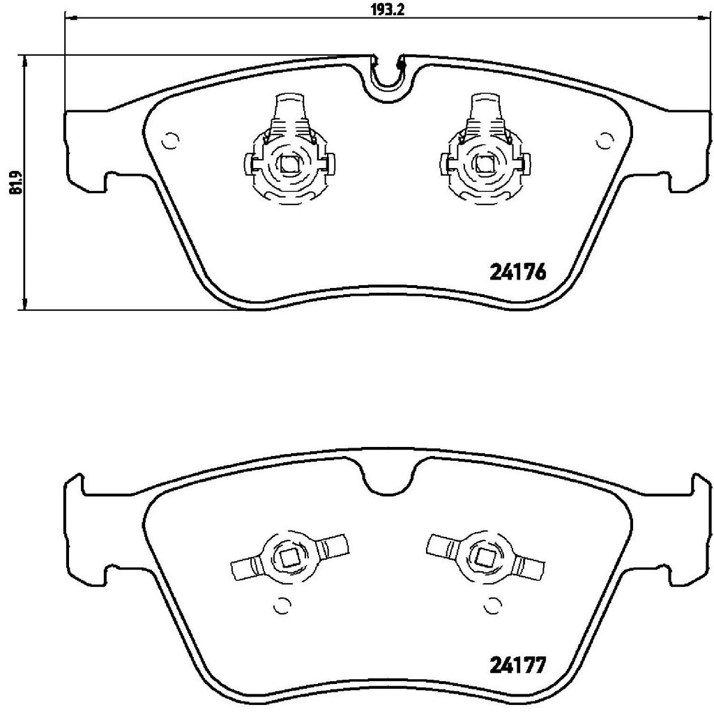 Brembo Front Disc Brake Pad Set for ML63 AMG, R63 AMG (P50105)