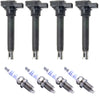 Bosch OEM Set of 4 Ignition Coils 0221604115 + 4 Spark Plugs Kit for AUDI & VW