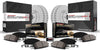 CRK2407 Coated Brake Rotor & Ceramic Brake Pads- Front & Rear