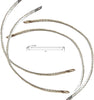 NANSH Automotive Engine Grounding Braided Flat Tinned Copper Straps 1/2" Width (12" Length 2PCS)