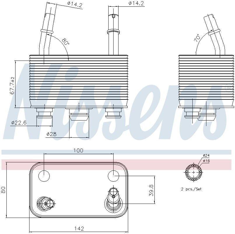 Nissens Automatic Transmission Oil Cooler for 00-06 BMW X5 90678