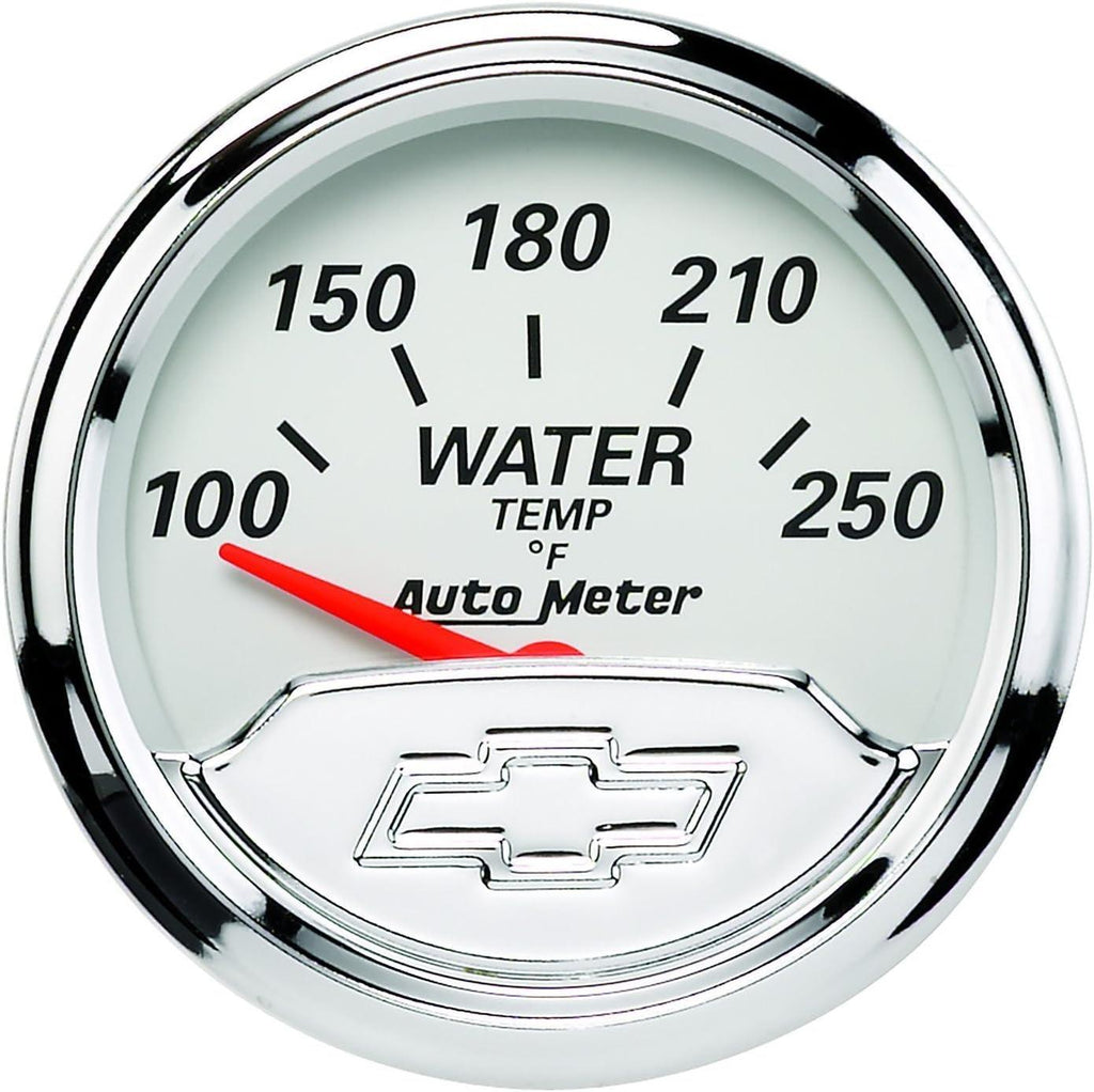 1337-00408 Chevy Vintage 2-1/16" Electric Water Temperature Gauge (100-250 Degree F, 52.4Mm)