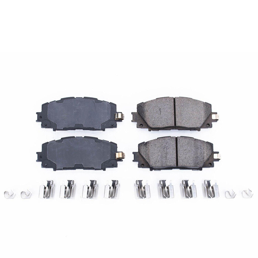 Power Stop - Front Z17 Low-Dust Ceramic Brake Pads with Hardware for Corolla, Pr