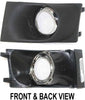 For Ford Focus Fog Light Cover 2008 09 10 2011 Passenger Side | Primed | DOT/SAE Compliance | FO2599101 | 8S4Z15266AA