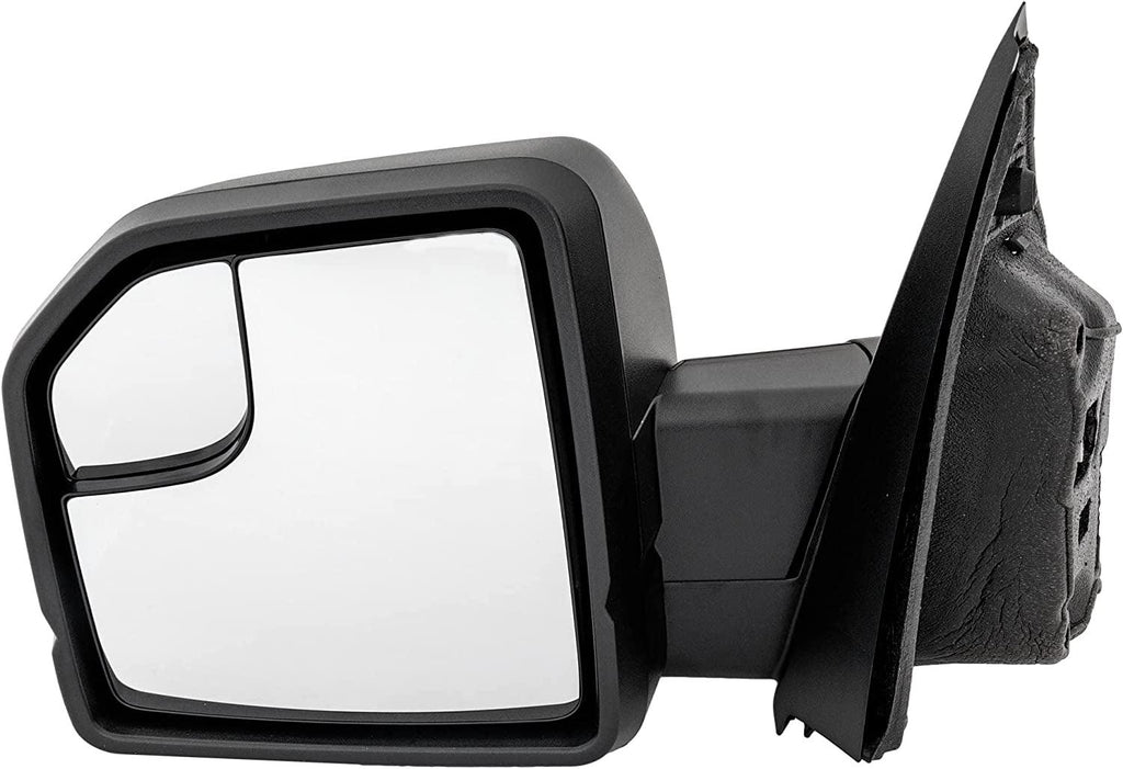 Kool Vue Mirror Compatible with 2015-2020 Ford F-150 Driver Side with Manual Folding, Power Glass, with Blind Spot Glass - FO1320522