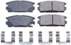 17-1275, Z17 Rear Ceramic Brake Pads with Hardware