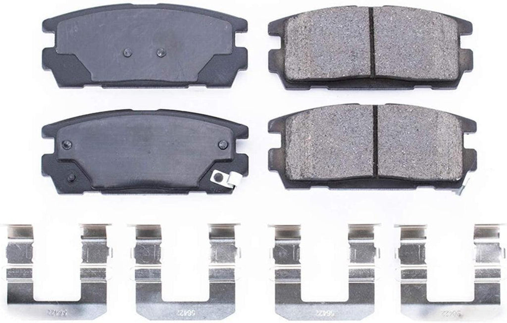 17-1275, Z17 Rear Ceramic Brake Pads with Hardware