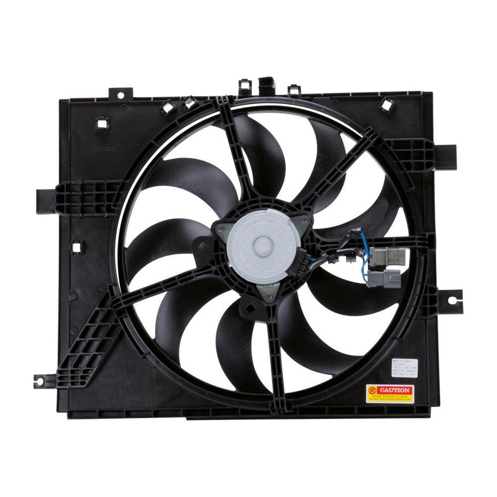 622770 Dual Radiator and Condenser Fan Assembly for Datsun Nissan Wa Fits 2014 Nissan Versa Note