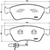 Brembo Front Disc Brake Pad Set for A8 Quattro, Phaeton (P85102)