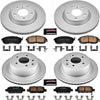 CRK2710 Coated Brake Rotor & Ceramic Brake Pads- Front & Rear