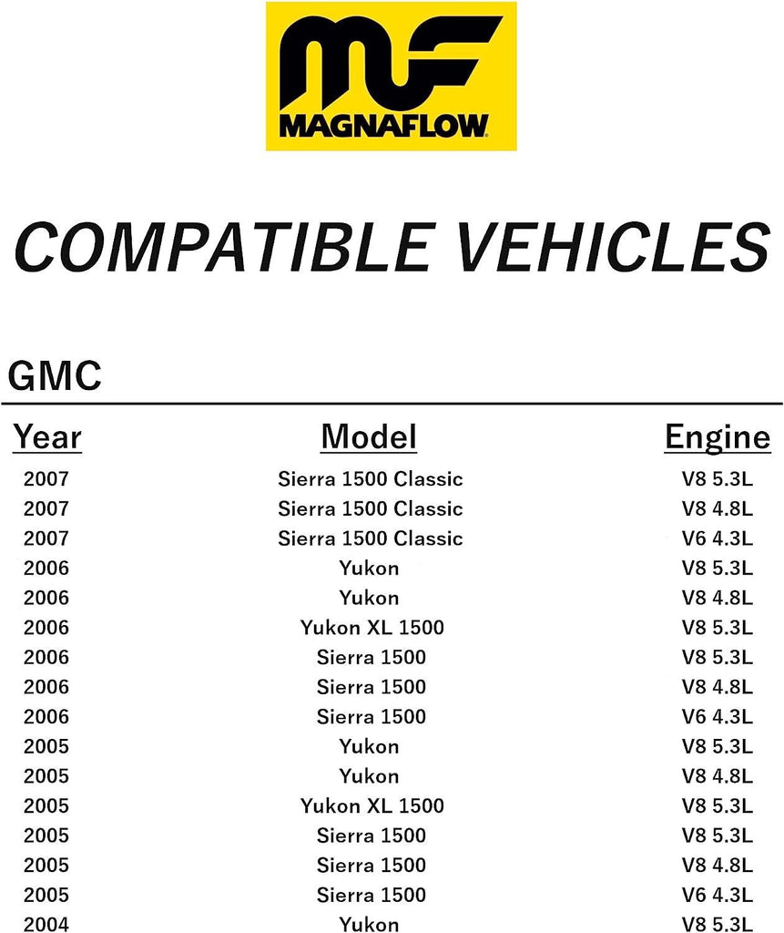 Magnaflow Direct-Fit Catalytic Converter 93419 - HM Grade, EPA Compliant - Designed for 1999-2006 Chevrolet Silverado 1500, 2000-2006 Chevrolet Tahoe