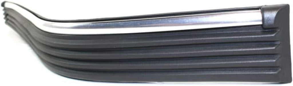 For GMC C2500 / C3500 Bumper Trim 1988-2000 Driver Side | Front | Molding | Impact Strip | Plastic | Black | Chrome | 2-Piece Type | GM1058214 | 15682317