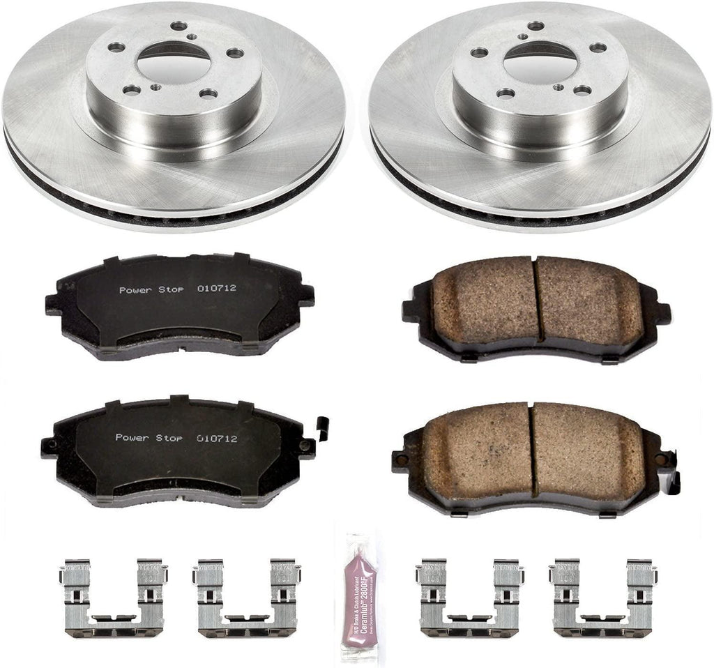 KOE1124 Autospecialty Front Replacement Brake Kit-Oe Brake Rotors & Ceramic Brake Pads