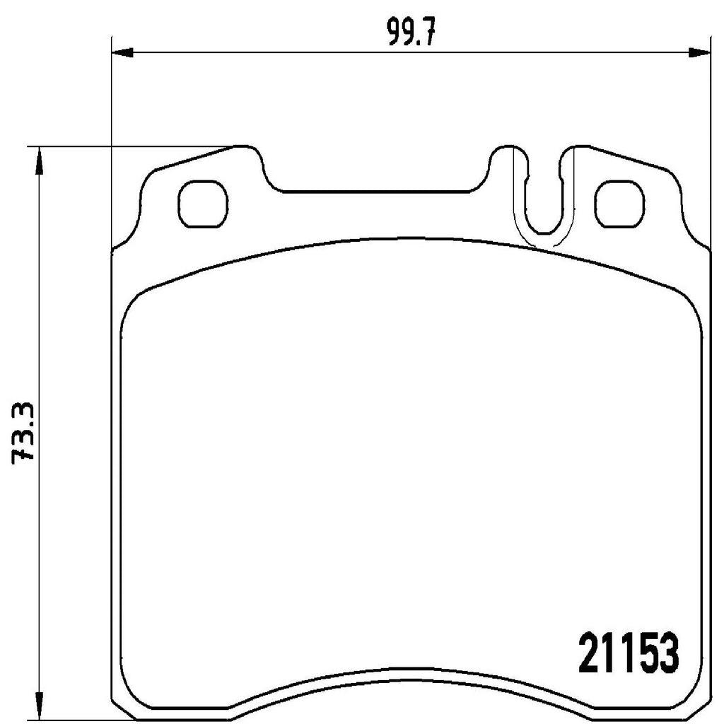 Brembo Front Disc Brake Pad Set for Mercedes-Benz (P50022)