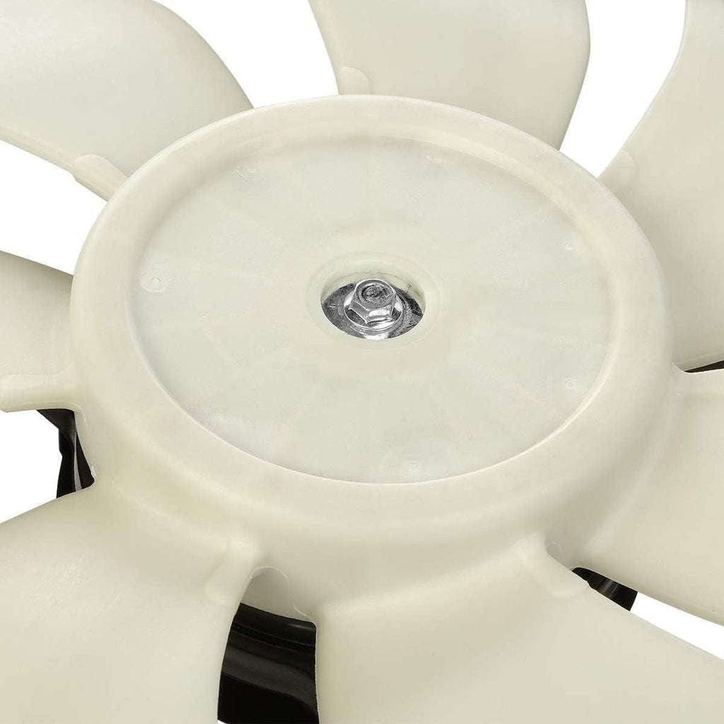 OEM-RF-0255 Factory Style Radiator Cooling Fan Assembly Cooling Efficiency Improved Direct Replacement, Black [Compatible with 2002-2007 Aerio]