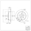 Rear Disc Brake Rotor for Tc, Matrix, Corolla, Celica (600-76069)