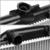 OEM-RA-2740 OE Style Bolt-On Aluminum Core Radiator Replacement Compatible with 03-06 Acura MDX/2005 Pilot, Black/Metallic
