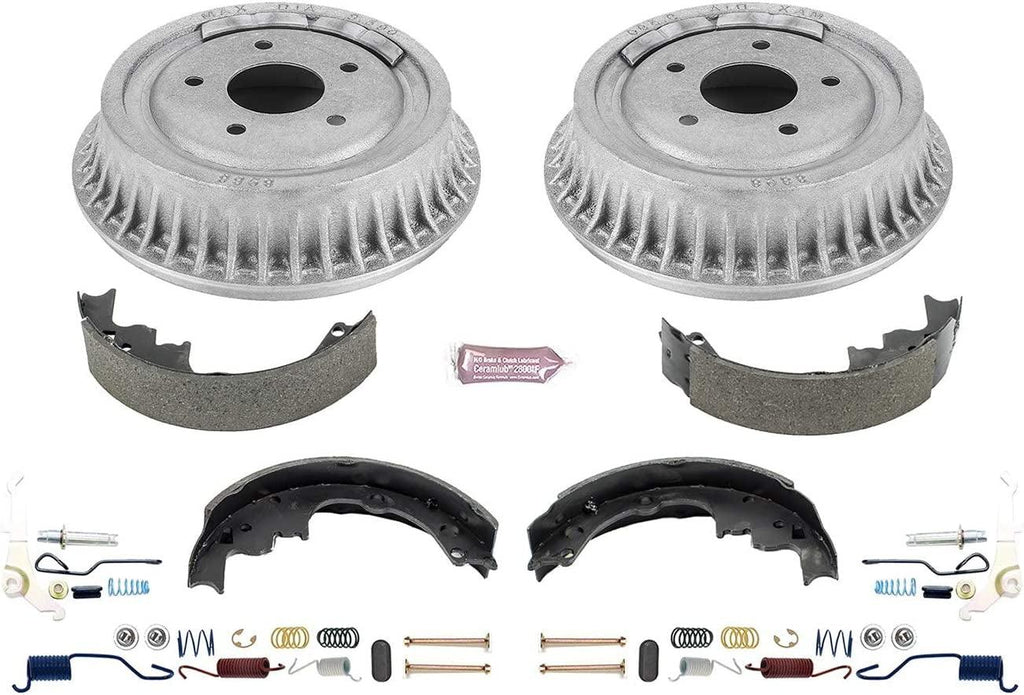 KOE15293DK Autospecialty Rear Replacement Brake Kit-Oe Brake Drums & Ceramic Brake Pads