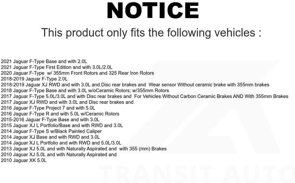Mpulse Front Disc Brake Pads Wear Sensor SEN-2BWS0308 for Jaguar XF F-Type XJ XK