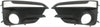 Karparts360 for Subaru Impreza 2007-2019 Fog Light Bezel Driver and Passenger Side | Pair | Front | with Fog Light | with Chrome Trim | Sedan/Wagon | SU1038113, SU1039113 | 57731FL050, 57731FL040