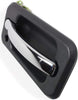 for Hummer H2 Exterior Door Handle Front, Passenger Side Black Bezel with Chrome Lever 2003-2009 | with Key Hole | Trim: Base | HU1311101 | 15104791