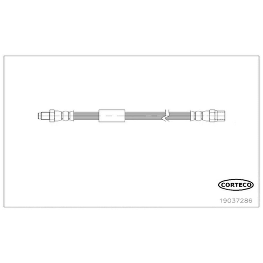 Corteco Brake Hydraulic Hose for BMW 19037286