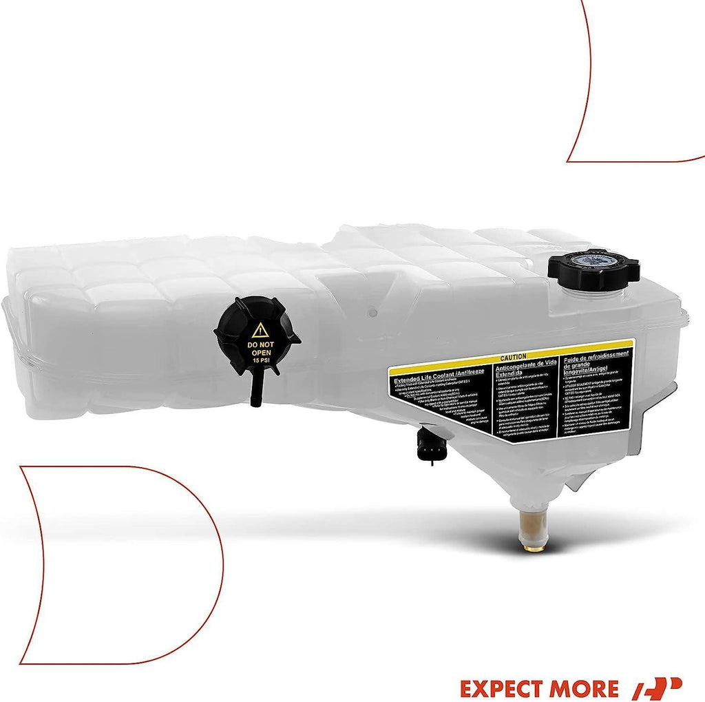 A-Premium Coolant Overflow Reservoir Bottle Tank Compatible with Kenworth W900, T800, T660, T600; and Peterbilt 389, 388, 386, 385, 384, 382, 377, 367, 365, 348; Replaces N5346001, T1673008, 603-5403