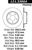 Centric Rear Disc Brake Rotor for Allroad Quattro, A6 Quattro (121.33064)