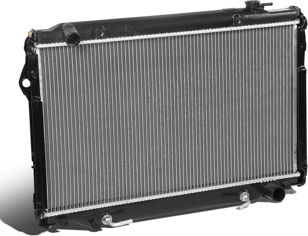 OEM-RA-1918 2-Row OE Style Aluminum Core Radiator Compatible with 96-97 Lexus LX450 / 93-97 Land Cruiser AT, 27-7/8" W X 16-3/4" H X 1-7/8" D, 1-1/2" Inlet / 1-5/8" Outlet