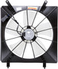 600530 Cooling Fan Assembly Compatible with 2002-2006 Honda CRV , Black