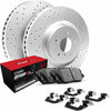 R1 Concepts Front Brakes and Rotors Kit |Front Brake Pads| Brake Rotors and Pads| Optimum Oep Brake Pads and Rotors| Hardware Kit|Fits 2008-2019 Pontiac Vibe; Scion Xd; Toyota Corolla, Matrix